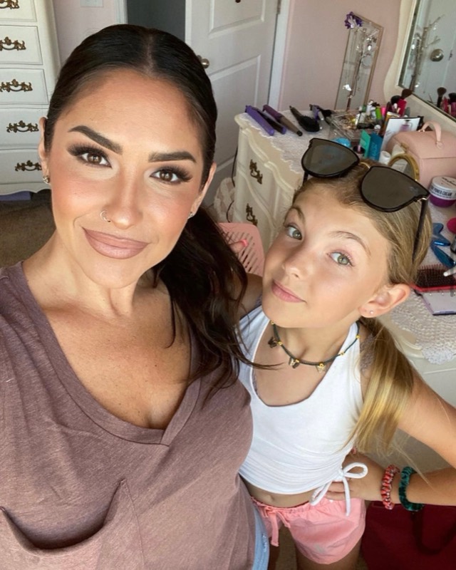 Michele with a young girl