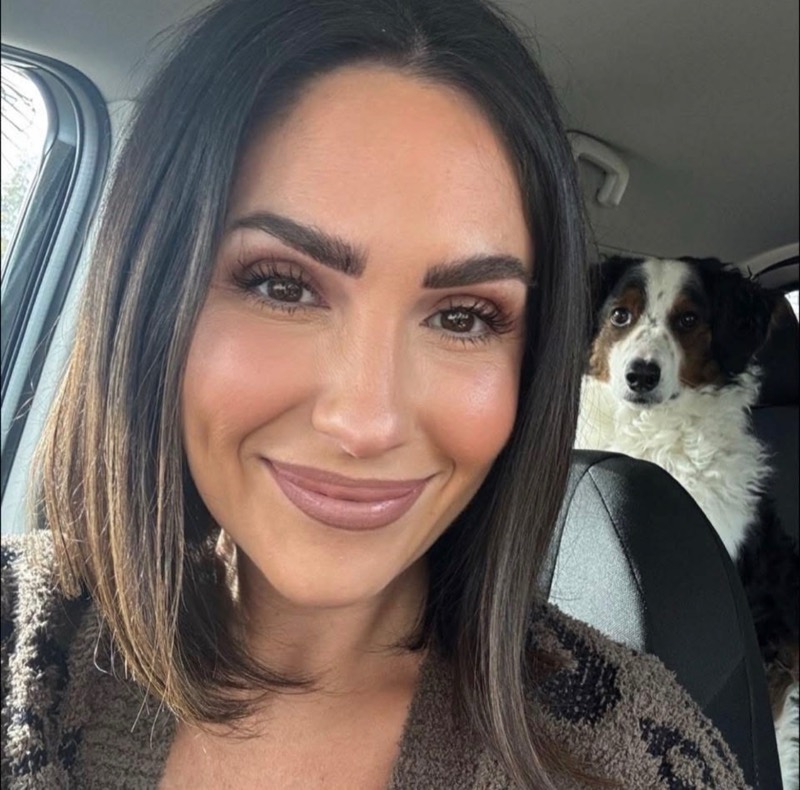 Michele with her dog